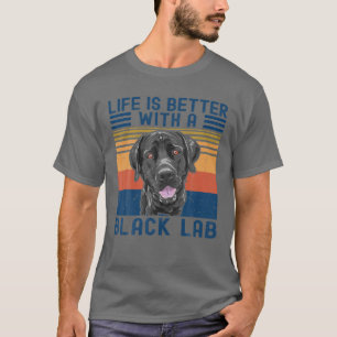 Das komische Leben ist besser mit dem schwarzen La T-Shirt