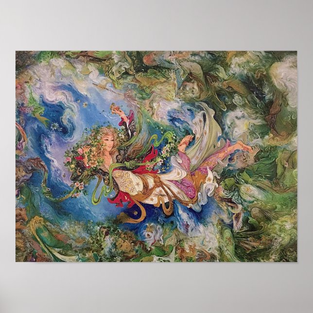 Das kommende Persische Farshchian Art Poster des F (Vorne)