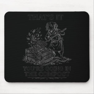 Das kommt auf den Kompost lustiger Golden Retrieve Mousepad