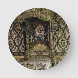 Das königliche Bett, vermutlich des 18. Runde Wanduhr