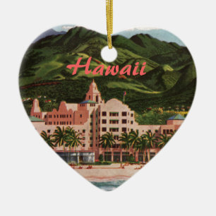 Das königliche hawaiische Hotel Keramikornament