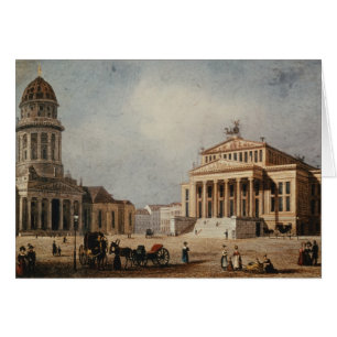 Das königliche Theater und die neue Kirche, 1833