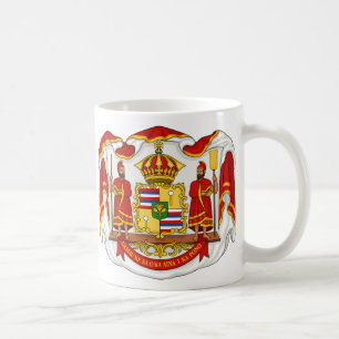 Das königliche Wappen des Königreiches von Hawai Tasse
