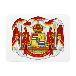 Das königliche Wappen des Königreiches von Hawaii Magnet