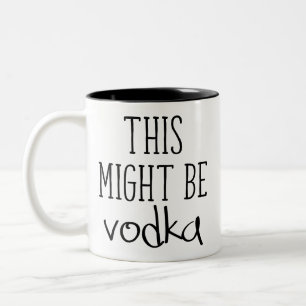 Das könnte Vodka sein. Zweifarbige Tasse