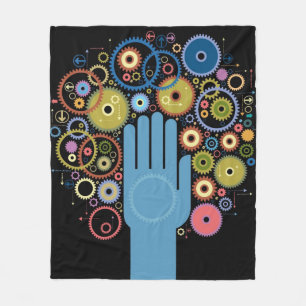 Das Konzept der Bewegung Fleecedecke