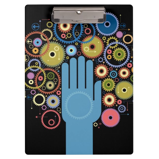 Das Konzept der Bewegung Klemmbrett (Vorderseite)