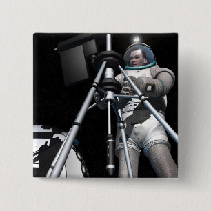 Das Konzept des Künstlers der zukünftigen Button