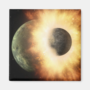 Das Konzept des Künstlers eines Himmelskörpers Magnet