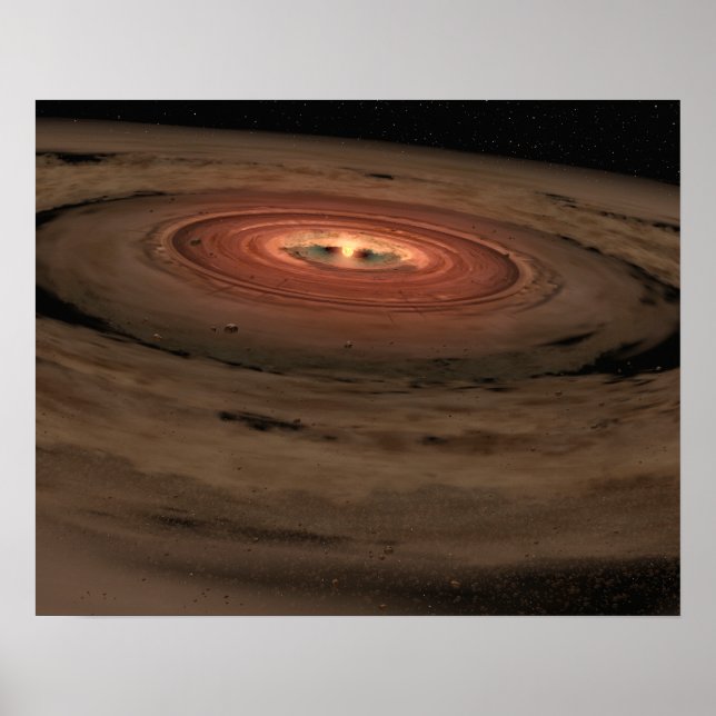 Das Konzept des Künstlers Mini-Sonnensystem in der Poster (Vorne)