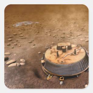 Das Konzept des Künstlers Quadratischer Aufkleber