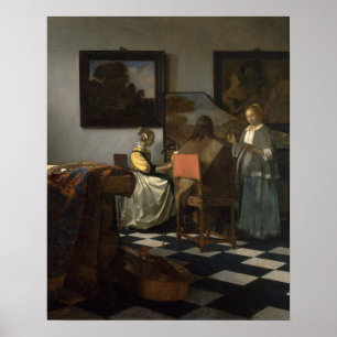Das Konzert (c.1664) — Vermeer Poster