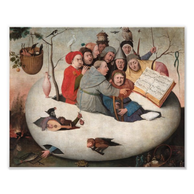 Das Konzert im Ei von Hieronymus Bosch Fotodruck (Vorne)
