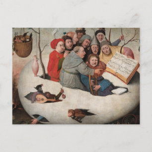 Das Konzert im Ei von Hieronymus Bosch Postkarte