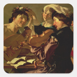 Das Konzert Quadratischer Aufkleber