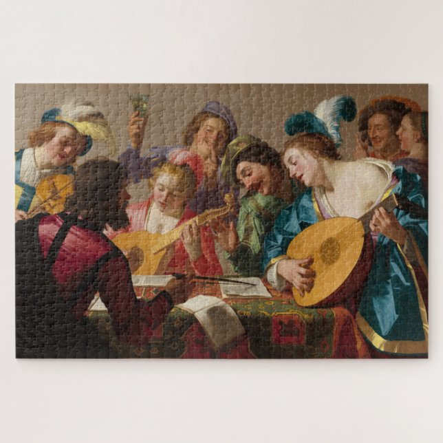 Das Konzert von Gerrit van Honthorst 1623 Puzzle (Horizontal)