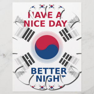 Das koreanische Design der Flaggenkunst "Habe eine