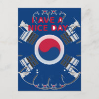 Das koreanische Design der Flaggenkunst "Habe eine