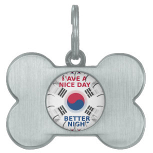 Das koreanische Design der Flaggenkunst "Habe eine Tiermarke