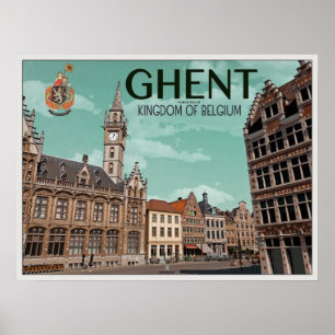 Das Korenmarkt - das Gent Poster