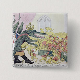 Das korsische Krokodil Button