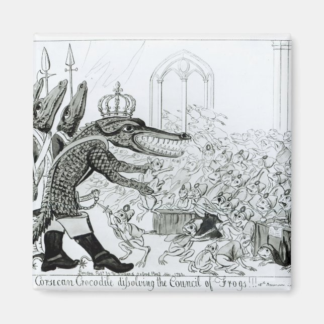 Das korsische Krokodil Magnet (Vorne)