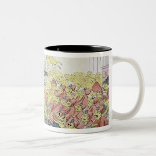Das korsische Krokodil Zweifarbige Tasse