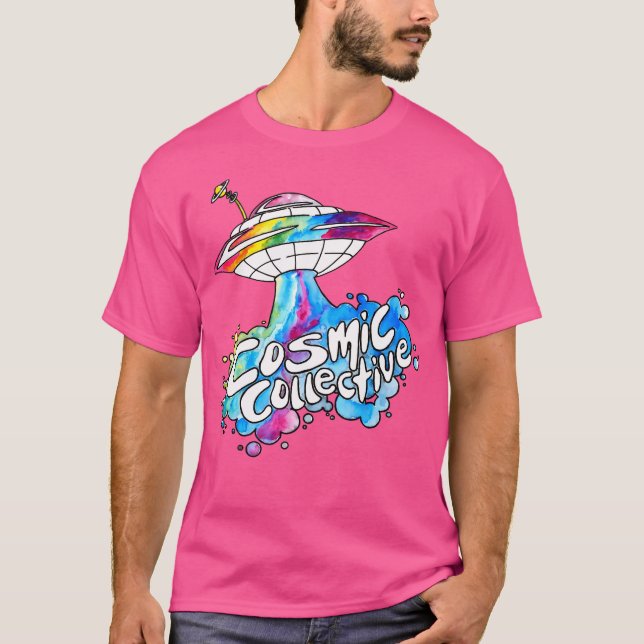 Das kosmische Raumschiff T-Shirt (Vorderseite)