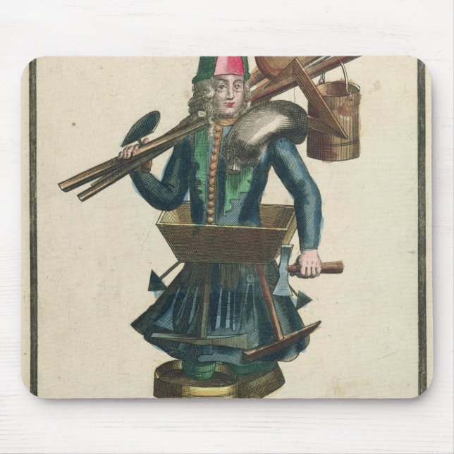 Das Kostüm des Maurers Mousepad (Vorne)