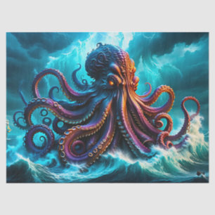 Das Kraken-Oktopus-Monster-Dekoupage Seidenpapier
