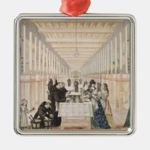 Das Krankenhaus der Schwestern der Wohltätigkeit Silbernes Ornament