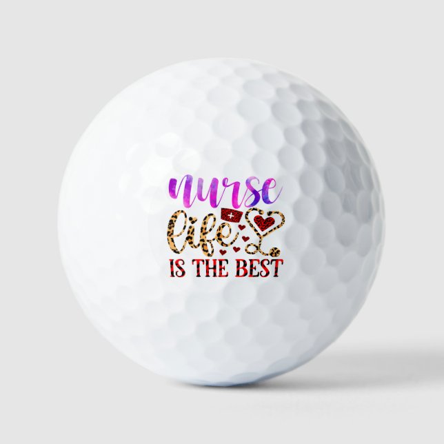 Das Krankenleben ist das beste (2) Golfball (Vorderseite)