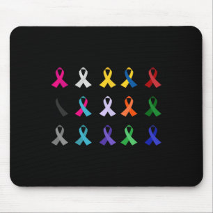 Das Krebsbewusstsein der Welt kreuzt Christliches Mousepad