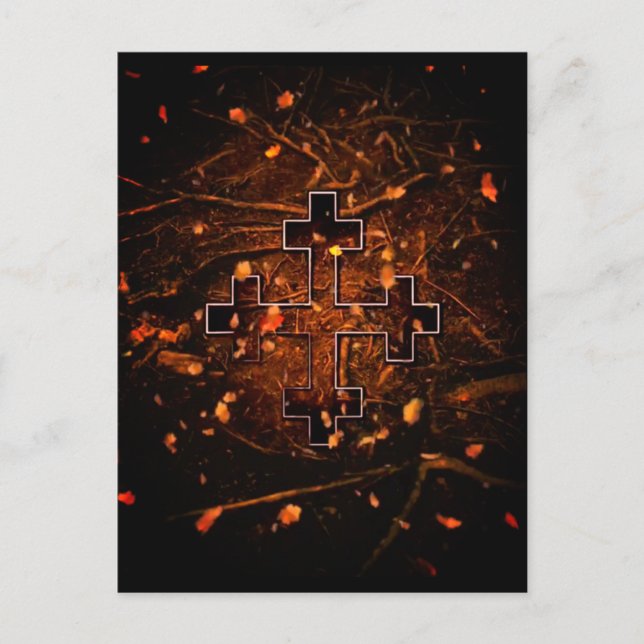 Das Kreuz der Großen Mutter (Erde) Māra Postkarte (Vorderseite)