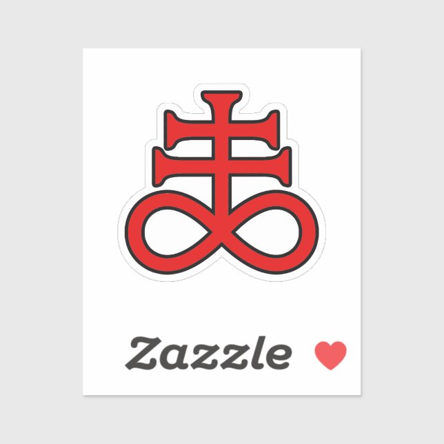 Das Kreuz des Schwarzen Alchemisten Aufkleber (Blatt)