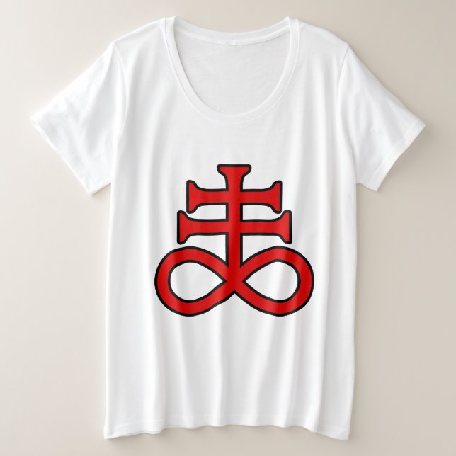Das Kreuz des Schwarzen Alchemisten Große Größe T-Shirt (Design vorne)