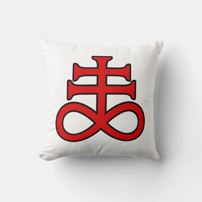 Das Kreuz des Schwarzen Alchemisten Kissen (Vorderseite)