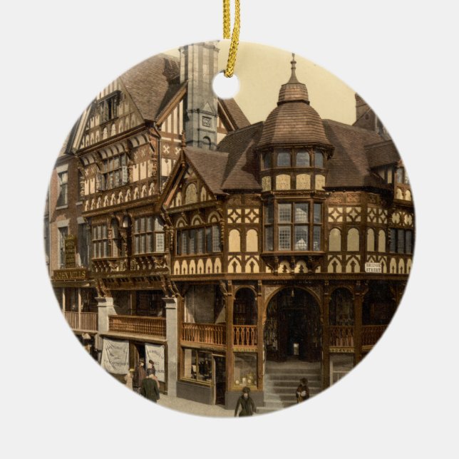 Das Kreuz und die Reihen, Chester, Cheshire, Keramik Ornament (Vorne)