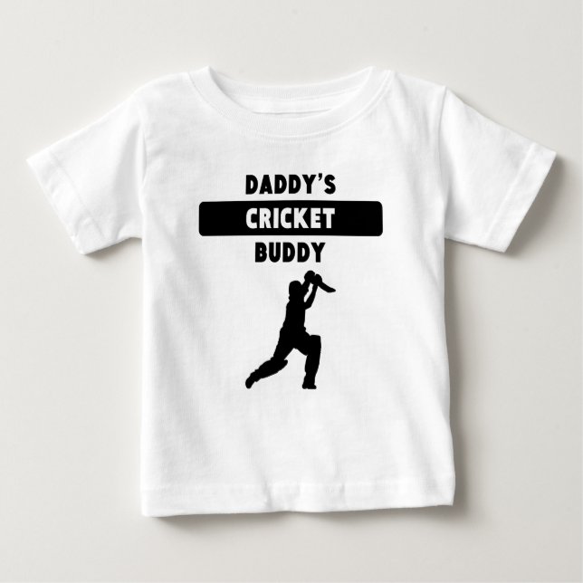 Das Kricket-Freund des Vatis Baby T-shirt (Vorderseite)