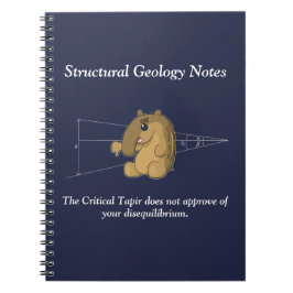 Das kritische Tapir - strukturelle Geologie Notizblock