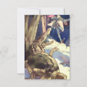 "Das Krokodil!" von Alice B Woodward Dankeskarte