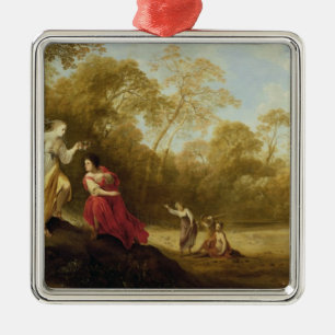 Das Krönen von Mirtillo Silbernes Ornament