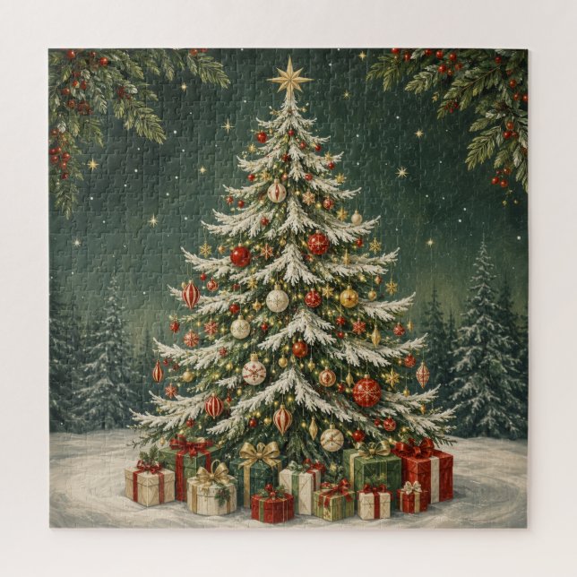 Das Kronjuwel des Winterwaldes Puzzle (Vertikal)