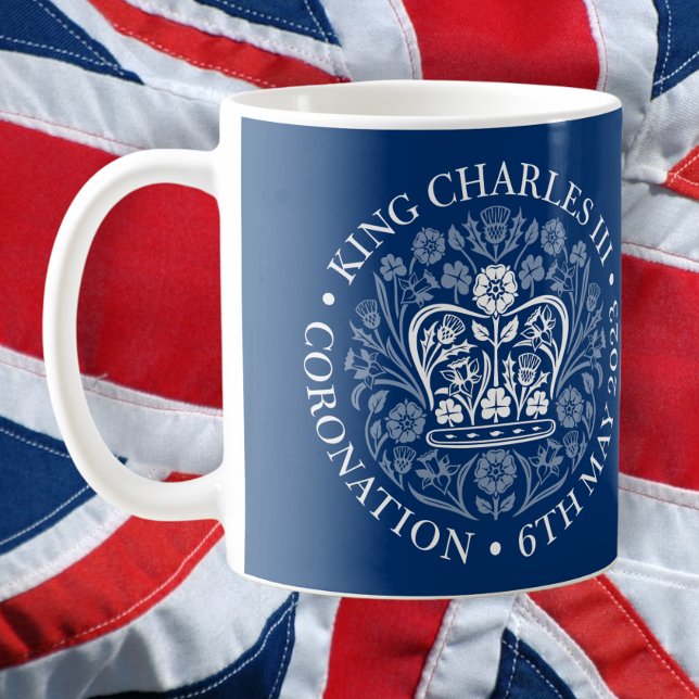 Das KrönungsEmblem des Königs Charles 2023 Kaffeetasse (Von Creator hochgeladen)