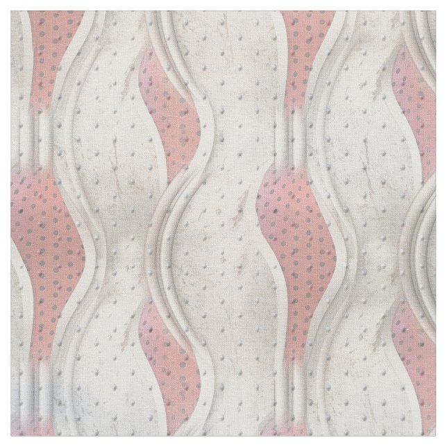 Das kühne, metallische 3D Red Cream Texture Look Stoff (Nahaufnahme)