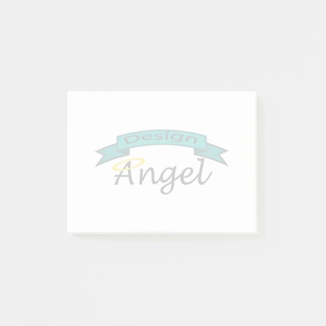 Das kundenspezifische Logo, das Post-it Klebezettel (Vorderseite)