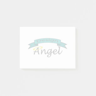 Das kundenspezifische Logo, das Post-it Klebezettel