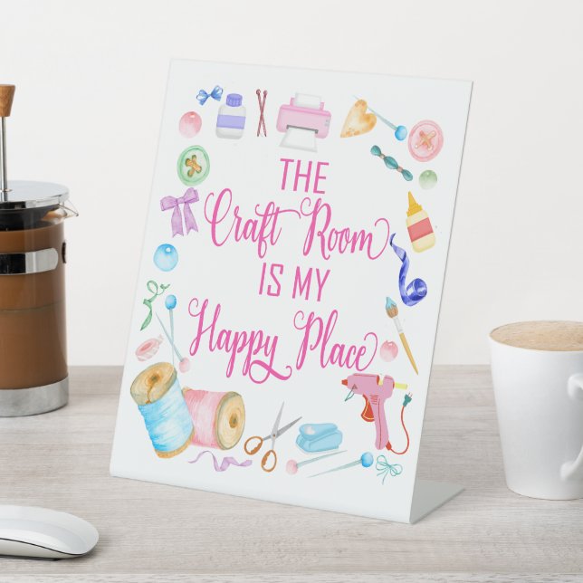 Das Kunsthandwerkszimmer ist mein schönes Plätzche Sockelschild (In SItu)