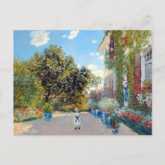 Das Künstlerhaus von Claude Monet Postkarte (Vorderseite)