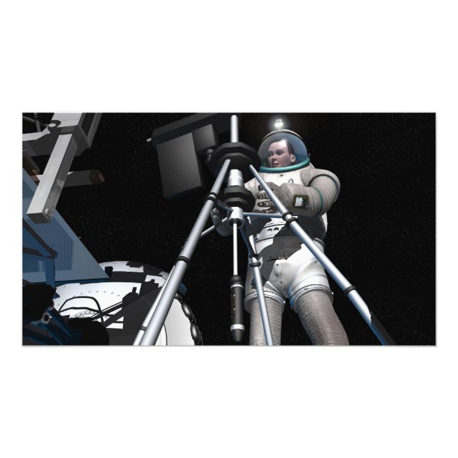 Das künstlerische Konzept der künftigen Weltraumfo Fotodruck (Vorne)